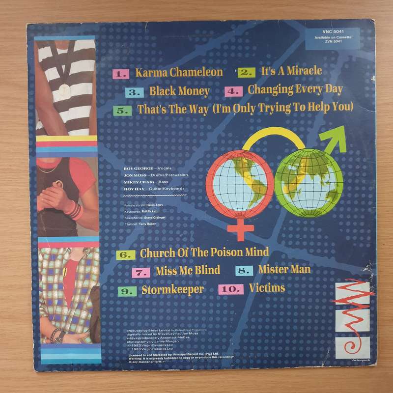 Culture Club - Colour by Numbers - Vinyl LP Record - Very-Good- Quality (VG-)