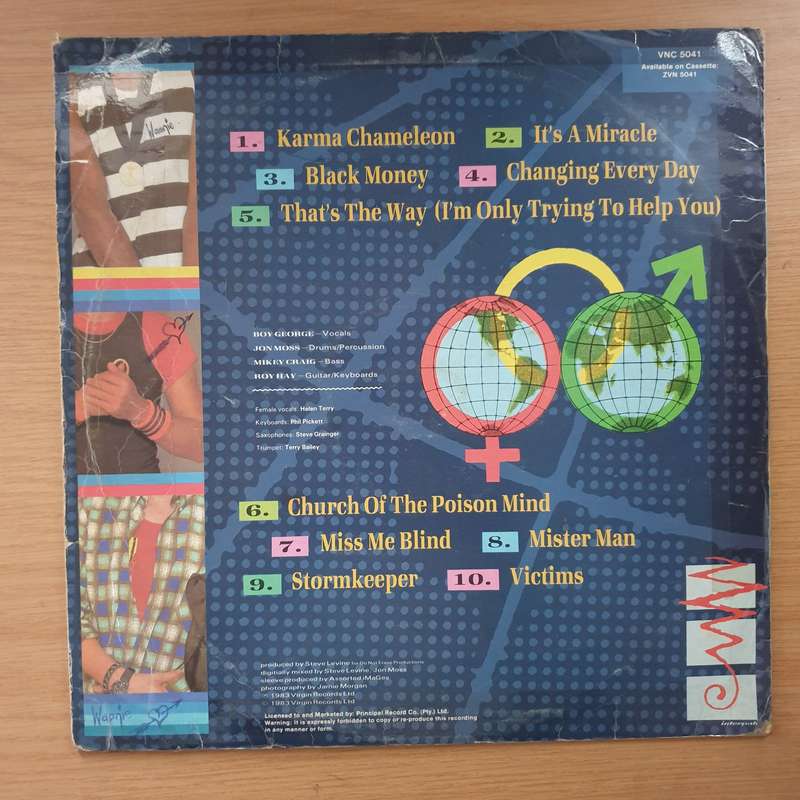 Culture Club - Colour by Numbers - Vinyl LP Record - Very-Good Quality (VG)
