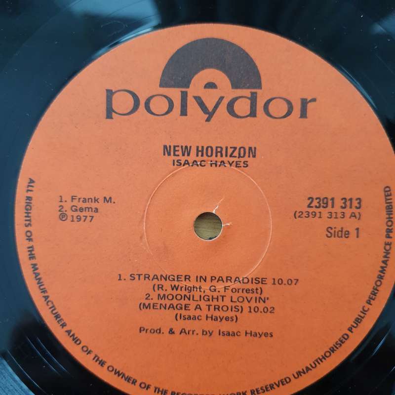 Isaac Hayes  New Horizon - Vinyl LP Record - Very-Good+ Quality (VG+) (verygoodplus)