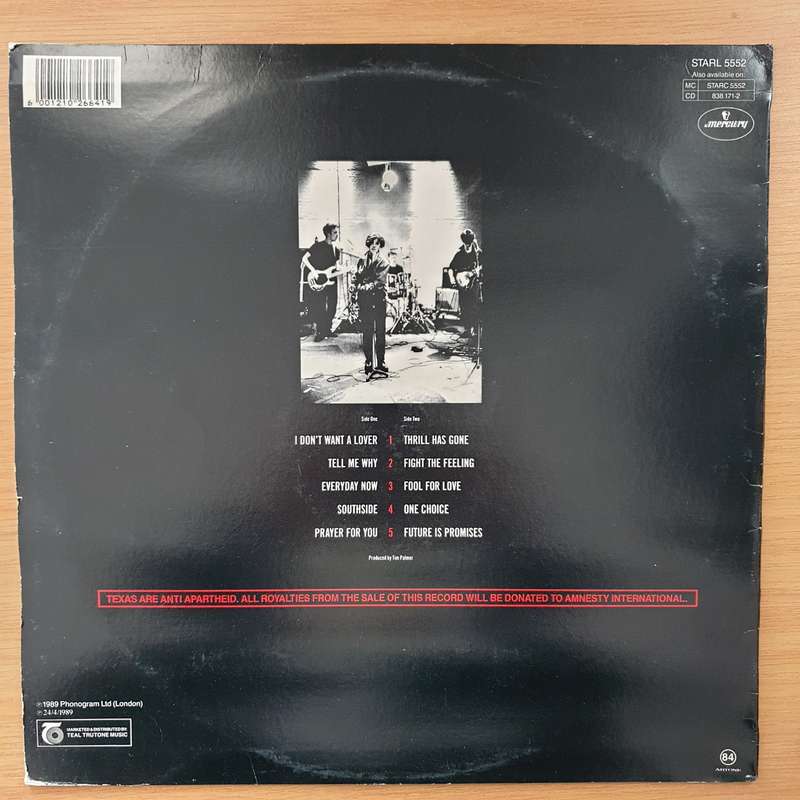 Texas  Southside (with Anti Apartheid Printing) - Vinyl LP Record - Very-Good+ Quality (VG+...