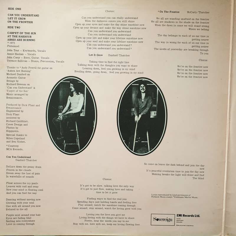 Renaissance - Ashes Are Burning (England Pressing) - Vinyl LP Record - Very-Good Quality (VG)  (v...