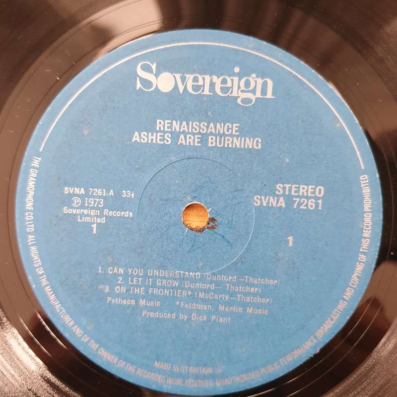 Renaissance - Ashes Are Burning (England Pressing) - Vinyl LP Record - Very-Good Quality (VG)  (v...