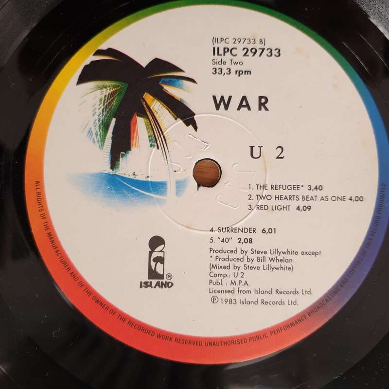 U2  War - Vinyl LP Record - Very-Good+ Quality (VG+) (verygoodplus)