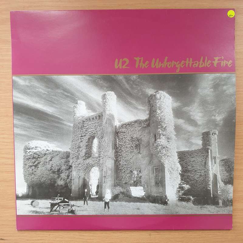 U2  The Unforgettable Fire - Vinyl LP Record - Very-Good+ Quality (VG+) (verygoodplus)