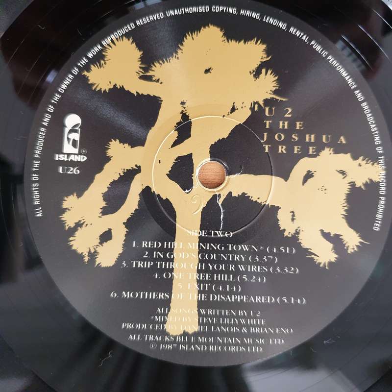 U2  The Joshua Tree (Import) - Vinyl LP Record - Very-Good+ Quality (VG+) (verygoodplus)