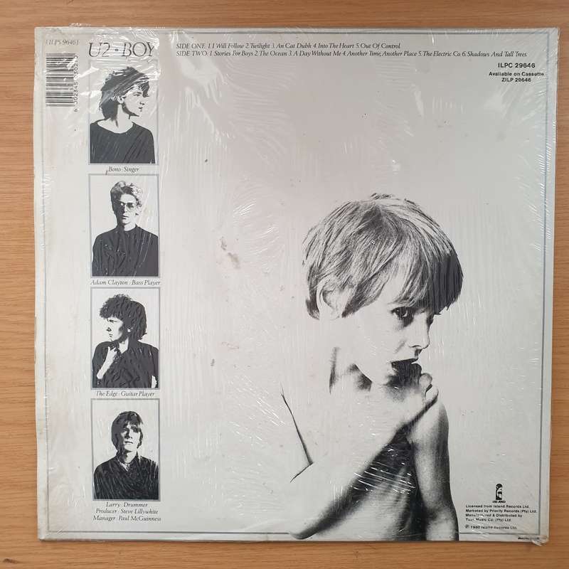 U2  Boy -  Vinyl LP Record - Opened  - Very-Good+ Quality (VG+)