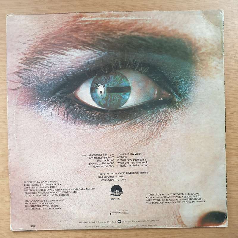 Tubeway Army  Replicas - Vinyl LP Record - Good+ Quality (G+) (gplus)