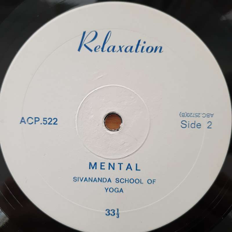 Relaxation - Physical and Mental - Sivanda School of Yoga Johannesburg - Vinyl LP Record - Very-G...