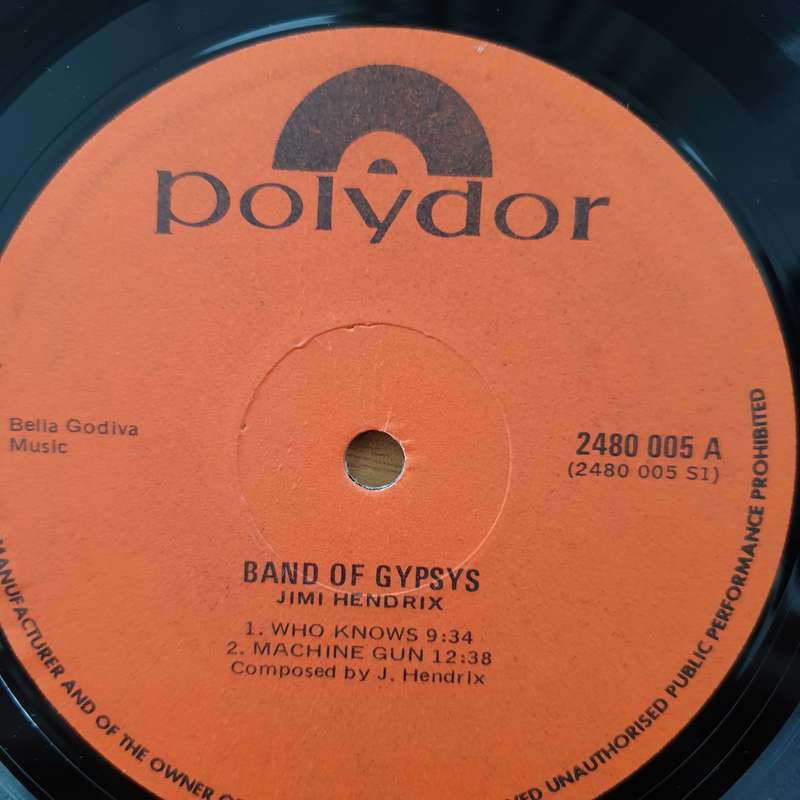 Jimi Hendrix  Band Of Gypsys - Vinyl LP Record - Very-Good+ Quality (VG+) (verygoodplus)