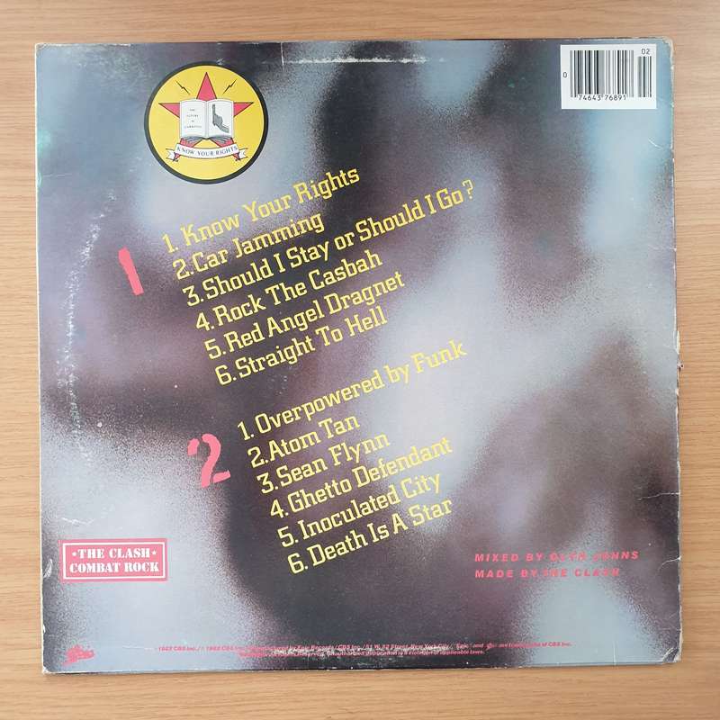 The Clash - Combat Rock (US Pressing) - Vinyl LP Record - Very-Good+ Quality (VG+)