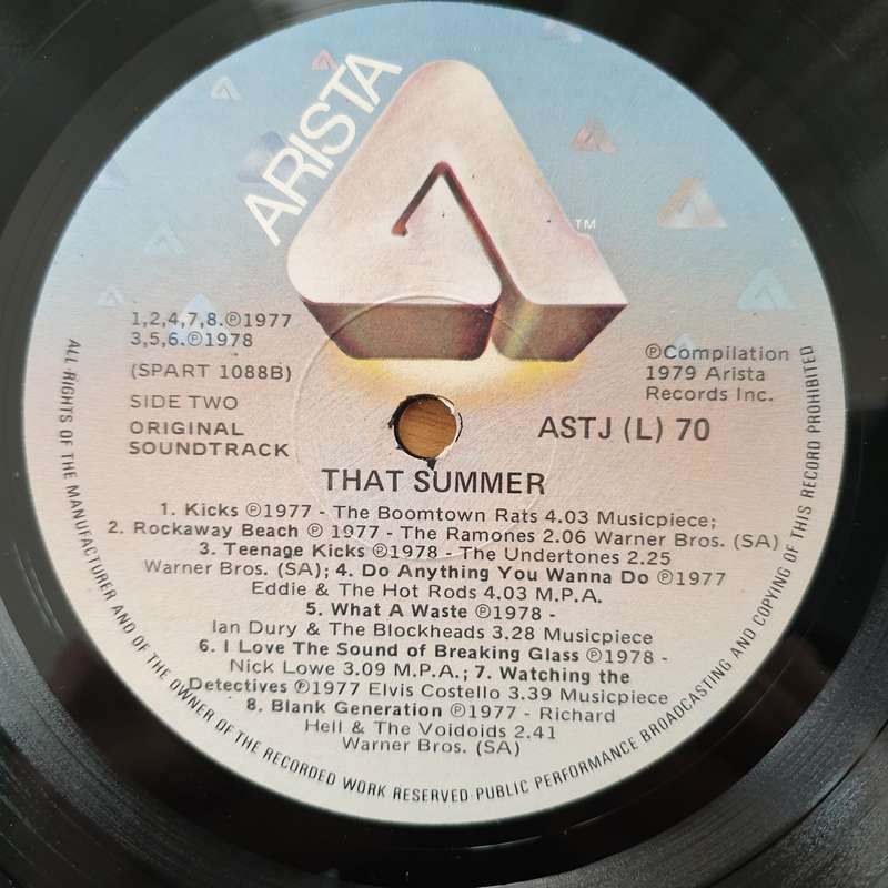 That Summer!  Original Soundtrack - Original Artists - Vinyl LP  Record - Very-Good+ Quality (...