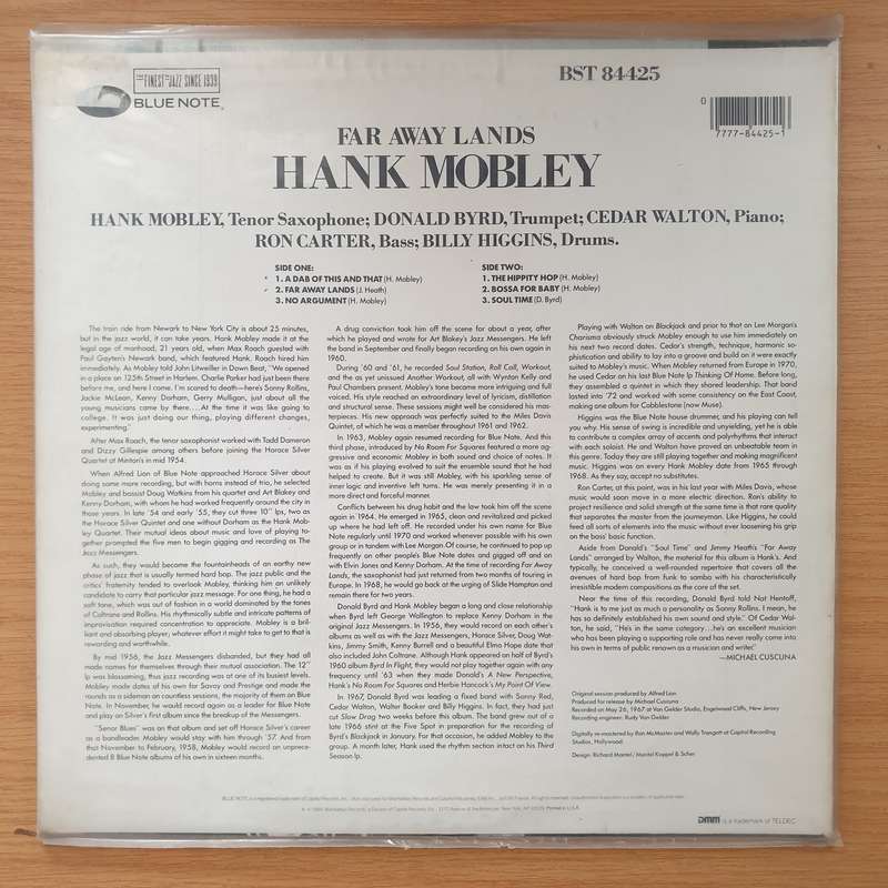 Hank Mobley  Far Away Lands (DMM) -  Vinyl LP Record - Very-Good+ Quality (VG+)