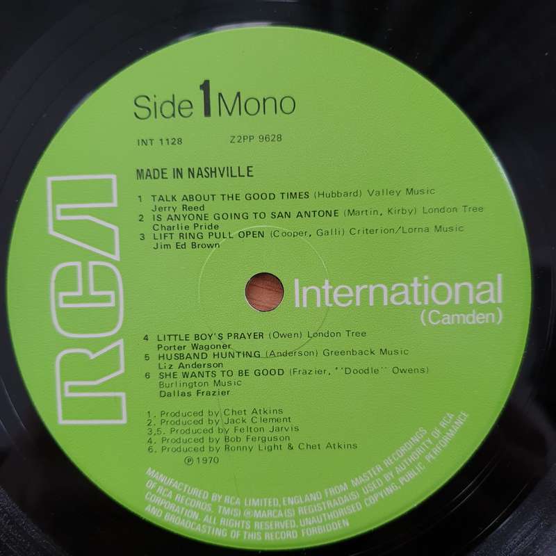 Made In Nashville - Vinyl LP Record - Very-Good- Quality (VG-) (minus)