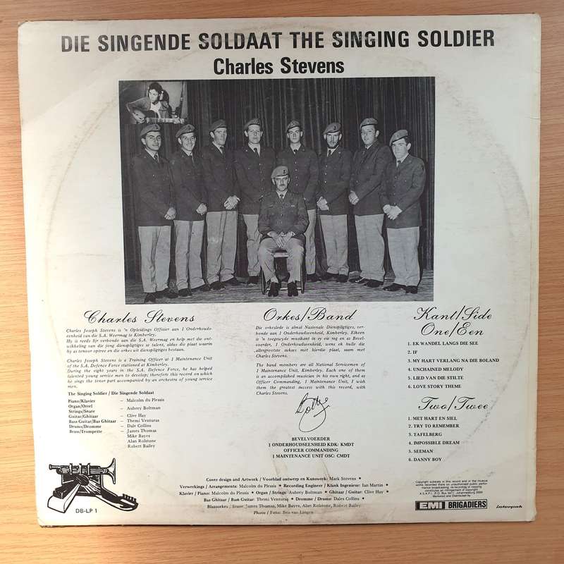 Charles Stevens - Die Singende Soldaat/ The Singing Soldier - Vinyl LP Record - Very-Good+ Qualit...