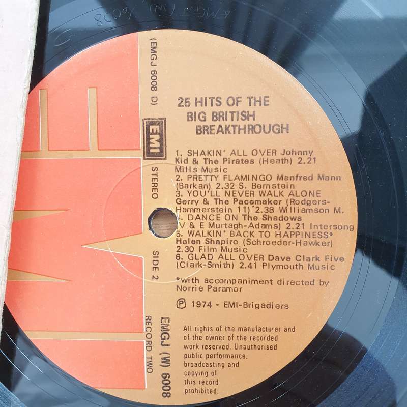 25 Hits Of The Big British Breakthrough - Double Vinyl LP Record  (VG+)
