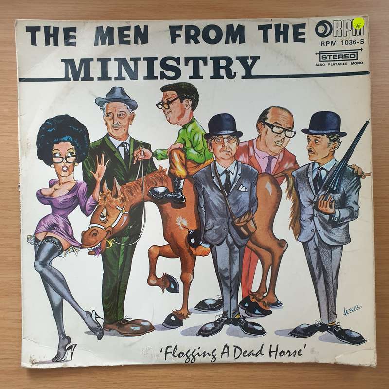 The Men From The Ministry - Flogging a Dead Horse - Vinyl LP Record - Very-Good Quality (VG)  (ve...