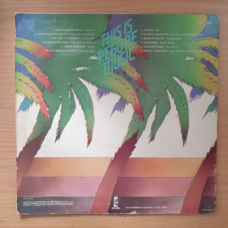 This Is Reggae Music (Bob Marley/Jimmy Cliff...) - Vinyl LP Record - Very-Good Quality (VG)  (verry)