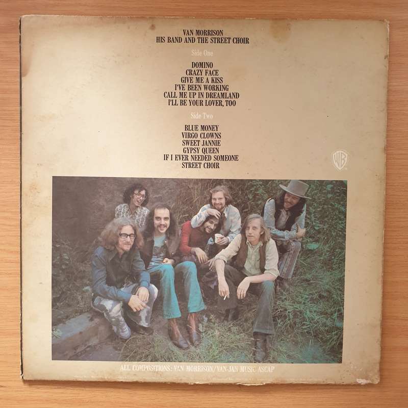 Van Morrison  His Band And The Street Choir - Vinyl LP Record - Very-Good Quality (VG)  (verry)