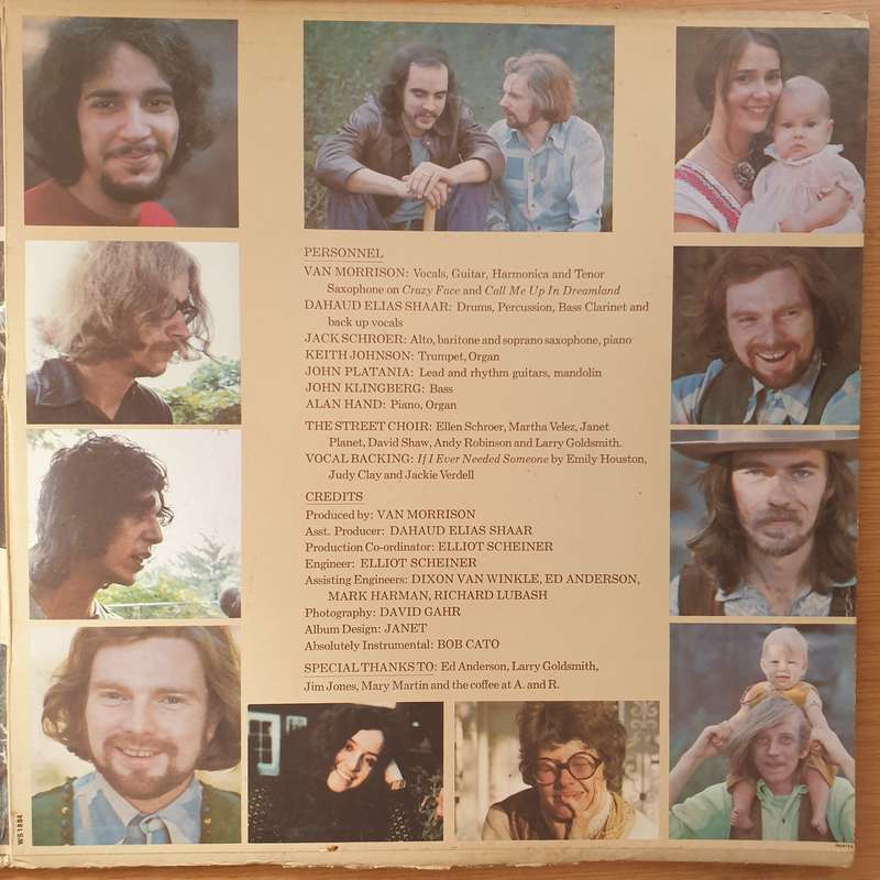 Van Morrison  His Band And The Street Choir - Vinyl LP Record - Very-Good Quality (VG)  (verry)