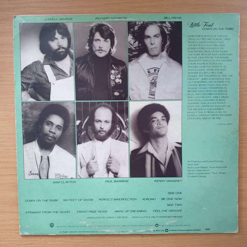 Little Feat  Down On The Farm - Vinyl LP Record - Very-Good+ Quality (VG+)