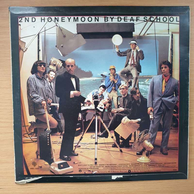 Deaf School  2nd Honeymoon - Vinyl LP Record - Very-Good+ Quality (VG+)