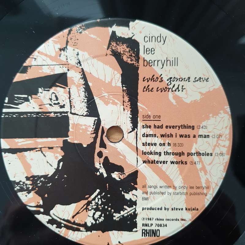 Cindy Lee Berryhill  Who's Gonna Save The World? (with Lyrics) - Vinyl LP Record - Very-Good+ ...