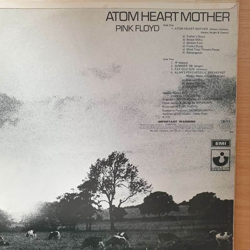 Pink Floyd  Atom Heart Mother - Vinyl LP Record - Very-Good+ Quality (VG+) (verygoodplus)