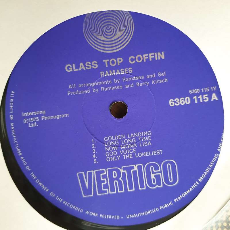 Ramases  Glass Top Coffin - Vinyl LP Record - Very-Good+ Quality (VG+) (verygoodplus)