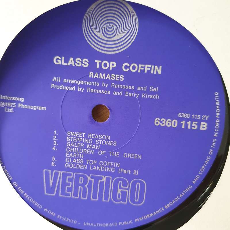 Ramases  Glass Top Coffin - Vinyl LP Record - Very-Good+ Quality (VG+) (verygoodplus)