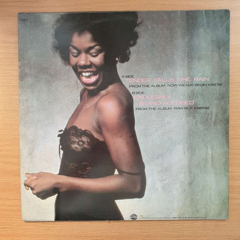 Randy Crawford  Tender Falls The Rain (Autographed) - Vinyl LP Record - Very-Good+ Quality (VG...