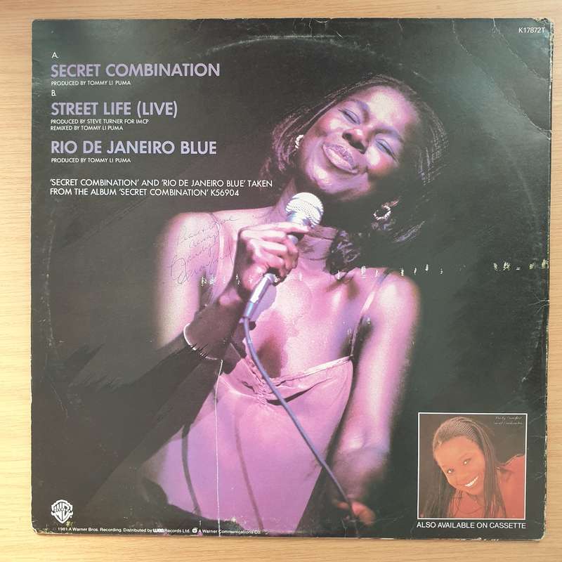 Randy Crawford  Secret Combination (Autographed) - Vinyl LP Record - Very-Good+ Quality (VG+) ...
