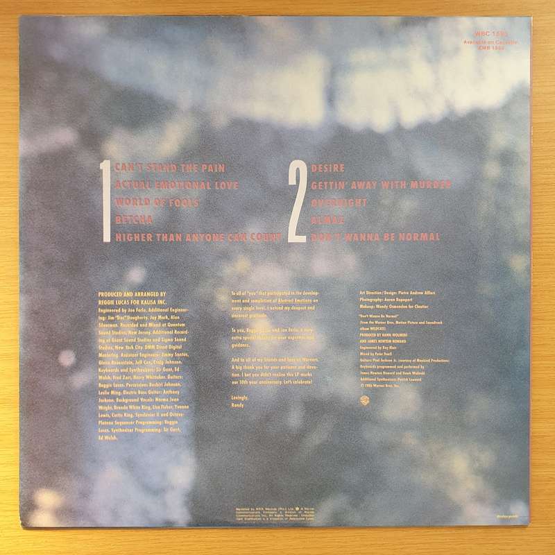 Randy Crawford  Abstract Emotions (with Almaz) - Vinyl LP Record - Very-Good+ Quality (VG+)