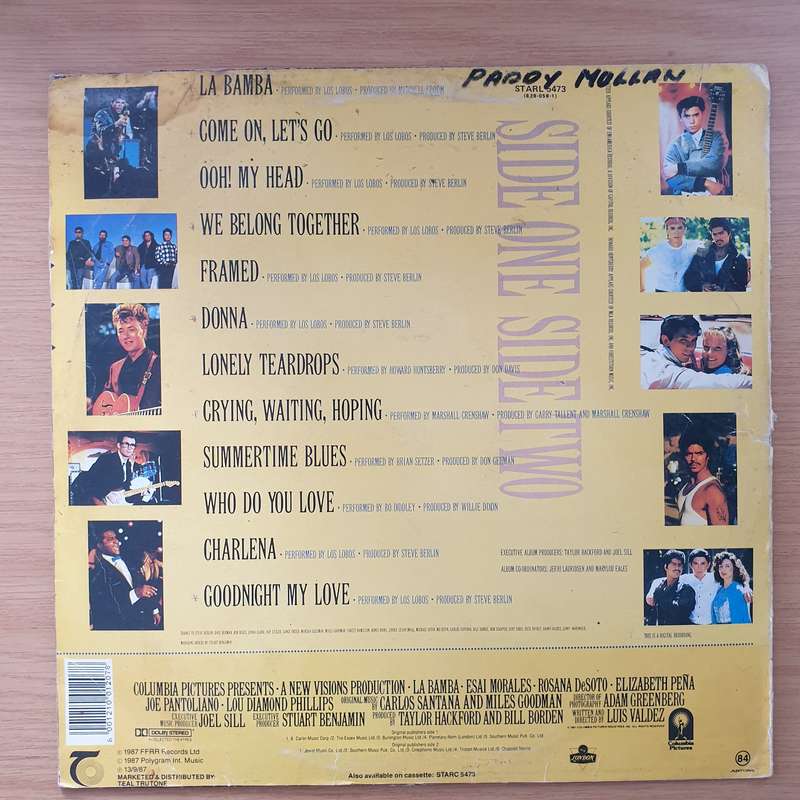 La Bamba - Original Soundtrack Album - Vinyl LP Record - Good+ Quality (G+) (gplus)