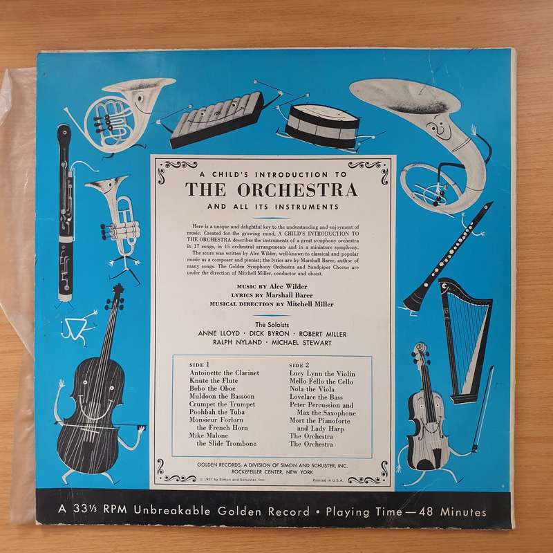 A Child's Introduction To The Orchestra And All Its Instruments   Vinyl LP Record - Very-Good+...
