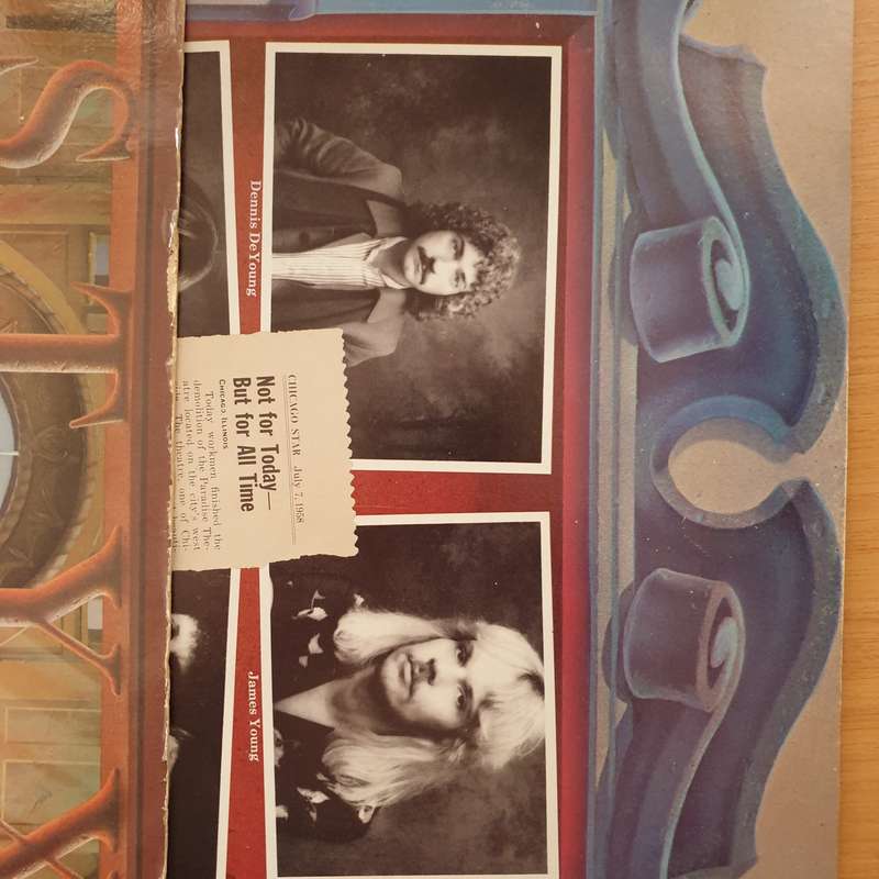 Styx - Paradise Theatre (With Lazer Picture Engraving)   Vinyl LP Record - Very-Good+ Quality ...