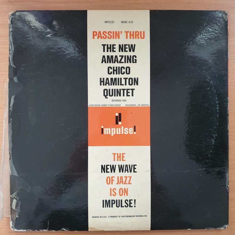 The Chico Hamilton Quintet  Passin' Thru   Vinyl LP Record - Very-Good+ Quality (VG+) (very...