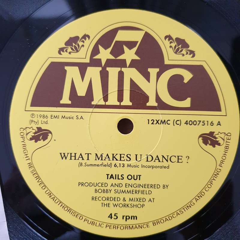 Tails Out  What Makes U Dance   Vinyl LP Record - Very-Good+ Quality (VG+) (verygoodplus) (D)