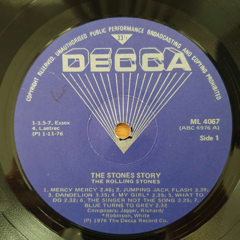 The Rolling Stones  The Stones Story   Vinyl LP Record - Very-Good+ Quality (VG+) (verygood...