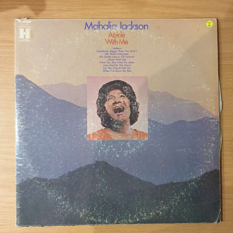 Mahalia Jackson  Abide With Me - Vinyl LP Record - Very-Good Quality (VG)  (verry)