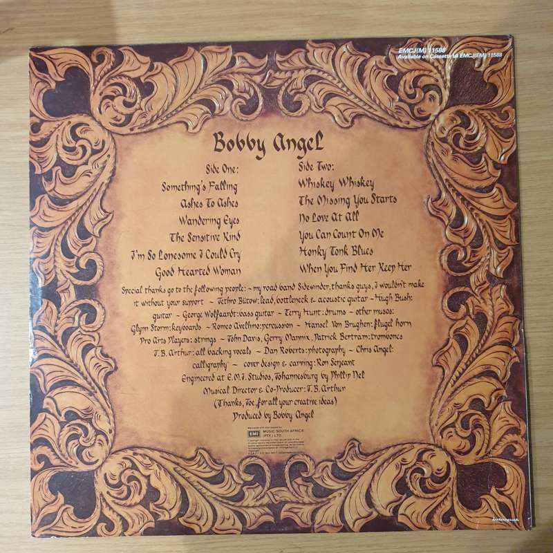 Bobby Angel - Ashes to Ashes   Vinyl LP Record - Very-Good+ Quality (VG+) (verygoodplus)