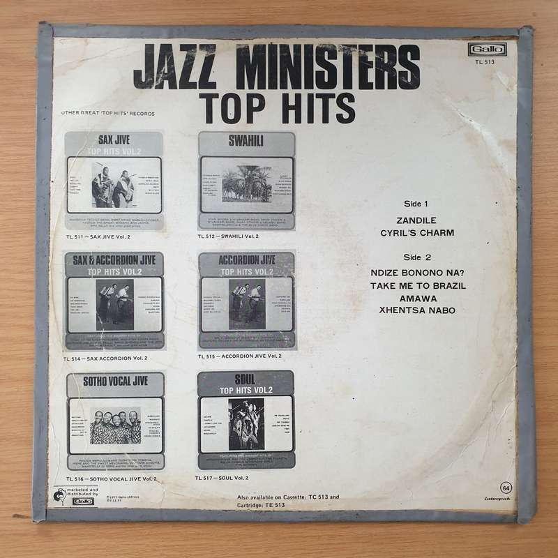 The Ministers  Jazz Ministers Top Hits - Vinyl LP Record - Good+ Quality (G+) (gplus)