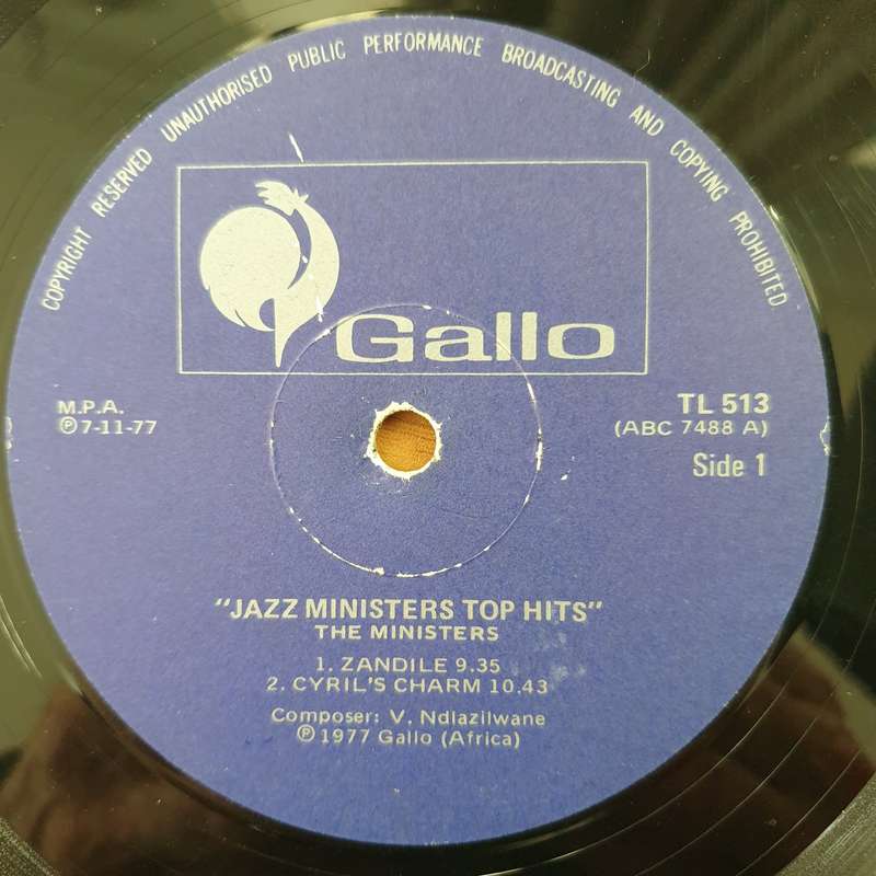 The Ministers  Jazz Ministers Top Hits - Vinyl LP Record - Good+ Quality (G+) (gplus)