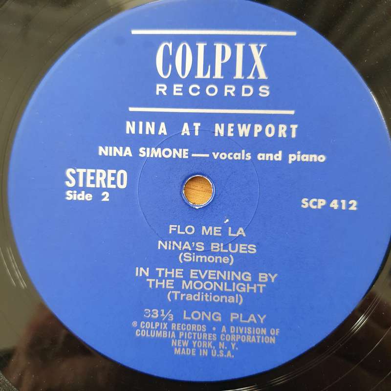 Nina Simone  Nina At Newport - Vinyl LP Record - Very-Good- Quality (VG-) (minus)