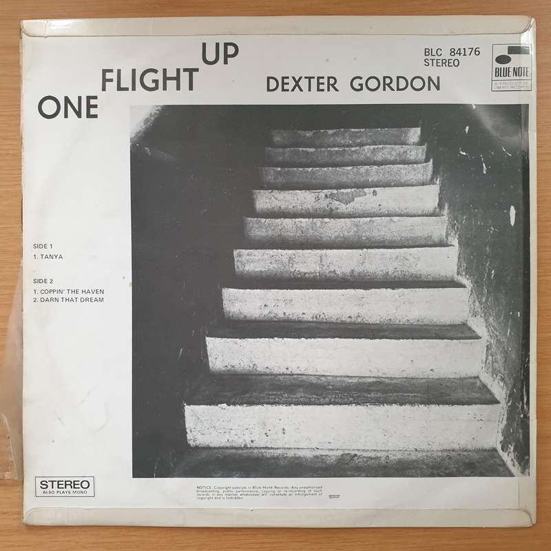 Dexter Gordon  One Flight Up  Vinyl LP Record - Very-Good+ Quality (VG+) (verygoodplus)
