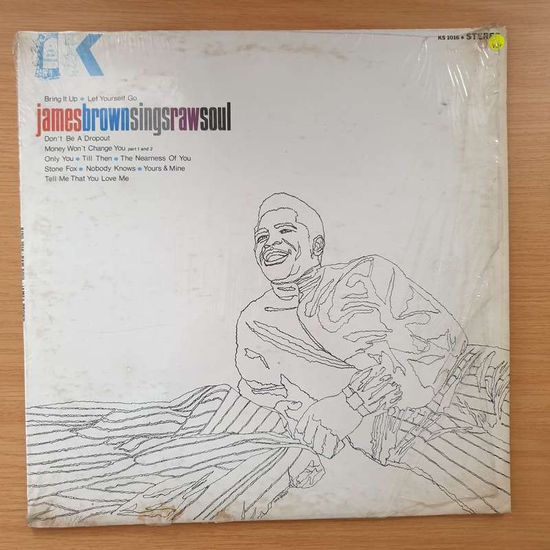 James Brown  Sings Raw Soul  Vinyl LP Record - Very-Good+ Quality (VG+) (verygoodplus)