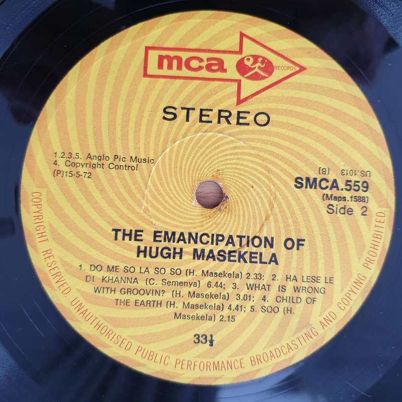 Hugh Masekela  The Emancipation Of Hugh Masekela - Vinyl LP Record - Very-Good- Quality (VG-) ...