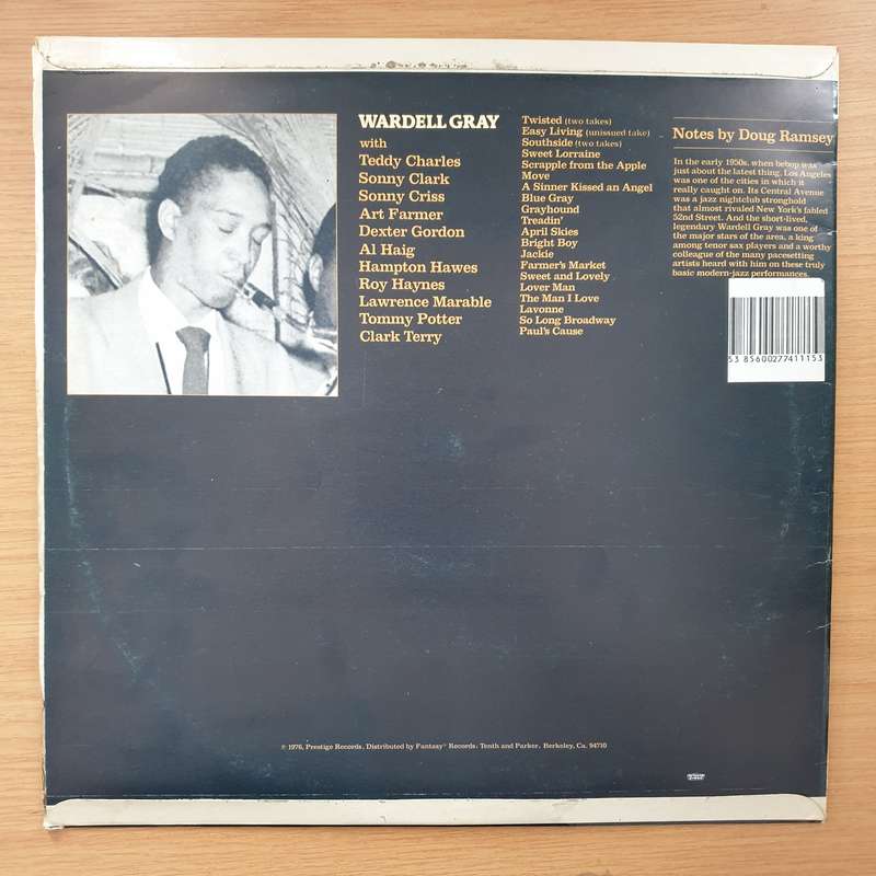 Wardell Gray  Central Avenue Vol 1 - Vinyl LP Record - Very-Good+ Quality (VG+) (verygoodplus)