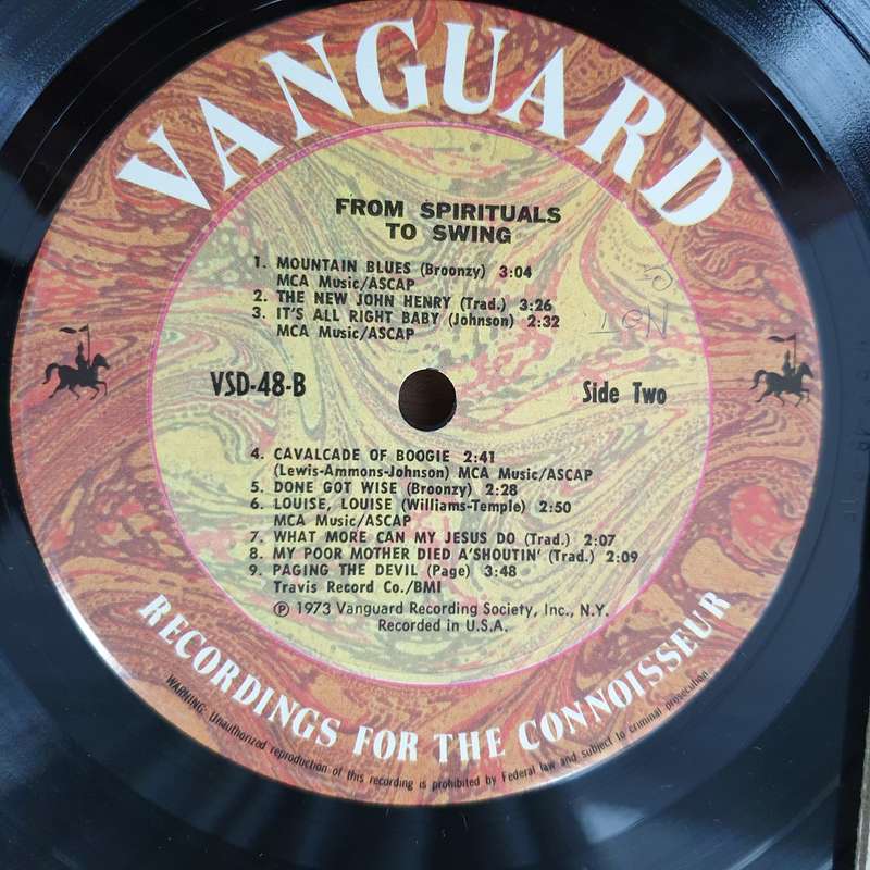 From Spirituals To Swing  Carnegie Hall Concerts 1938/39  - Vinyl LP Record - Very-Good- Quali...