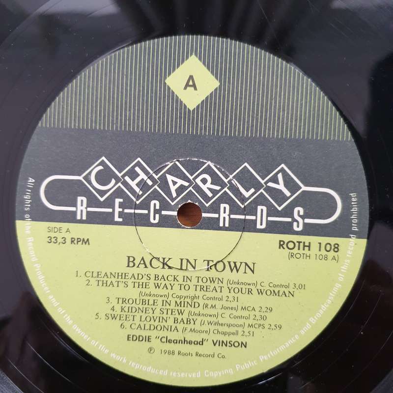 Eddie "Cleanhead" Vinson - Cleanhead's Back in Town - Vinyl LP Record - Very-Good Quality (VG)  (...