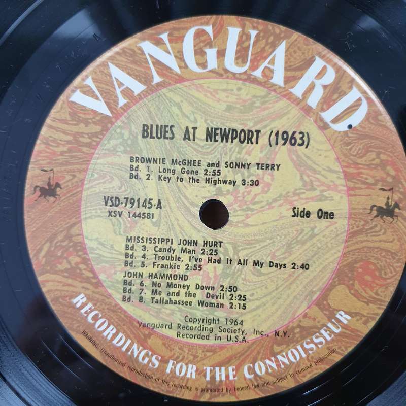 Blues At Newport (Recorded Live At The Newport Folk Festival 1963) - Vinyl LP Record - Very-Good+...